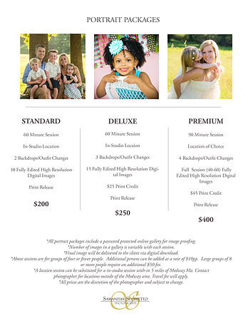 Portrait Packages